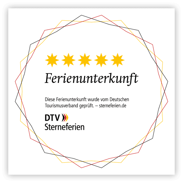 Deutscher Tourismusverband - 5 Stern Bewertung